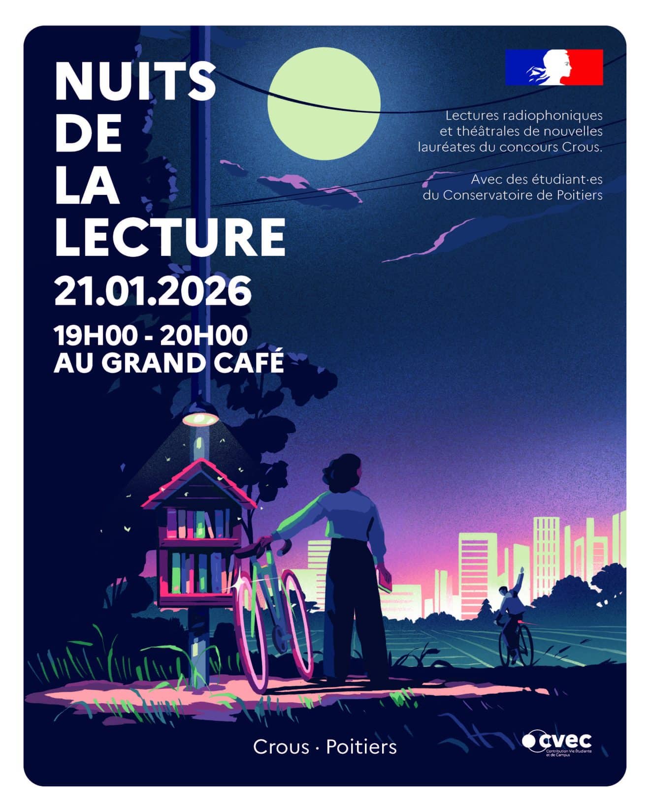Nuit de la lecture au Grand Café - Mercredi 21 janvier 2026 - Poitiers ...